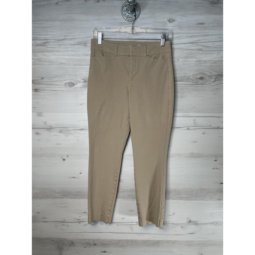 Old Navy Pants Womens 4 Brown High Rise Pixie Skinny Ankle Mocha Taffy Stretch - Picture 1 of 13